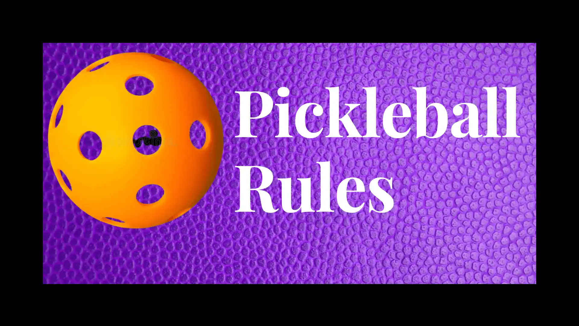 Pickleball rules