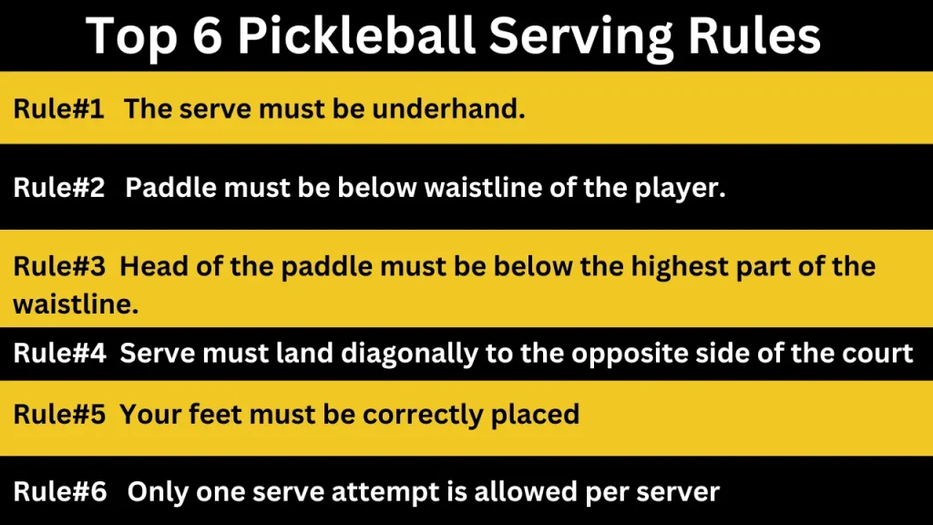 Pickleball Serving Rules 